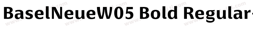 BaselNeueW05 Bold Regular字体转换